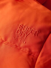 Superdry Orange Everest Short Hooded Puffer Jacket - Image 3 of 3