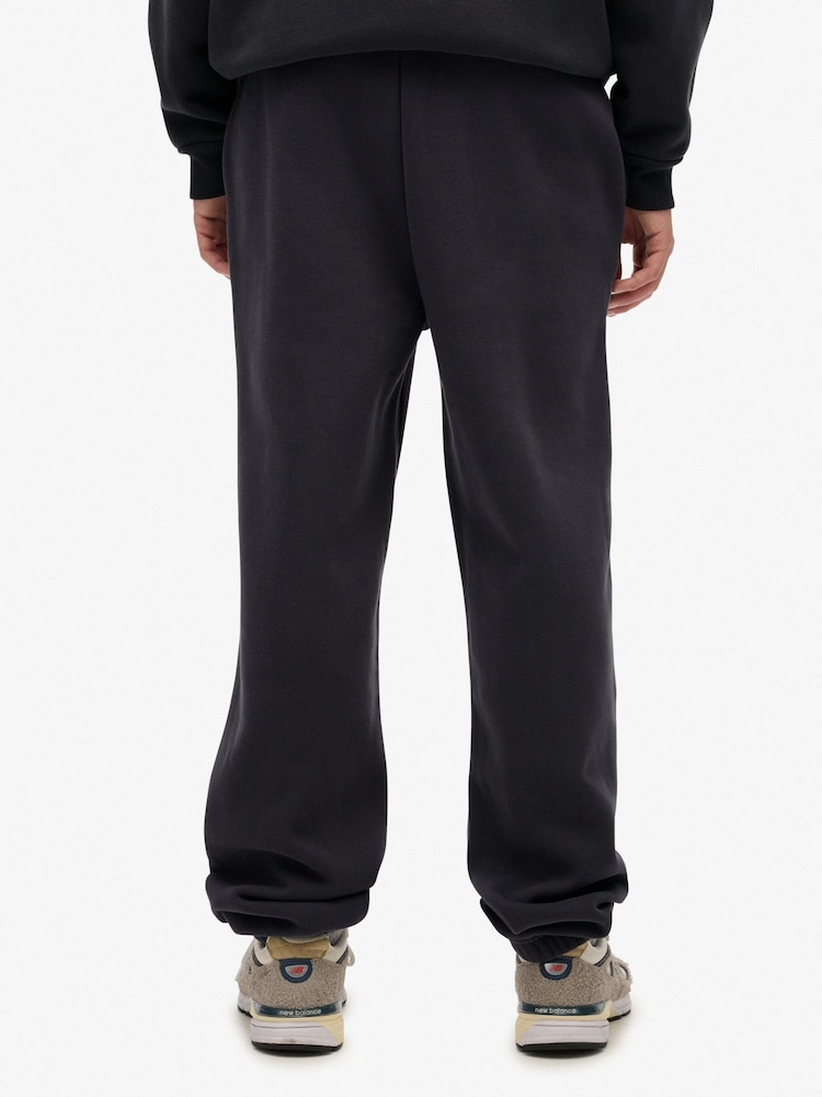 Superdry Black Blank Oversized Joggers - Image 2 of 8 Superdry Black Blank Oversized Joggers - Image 2 of 8