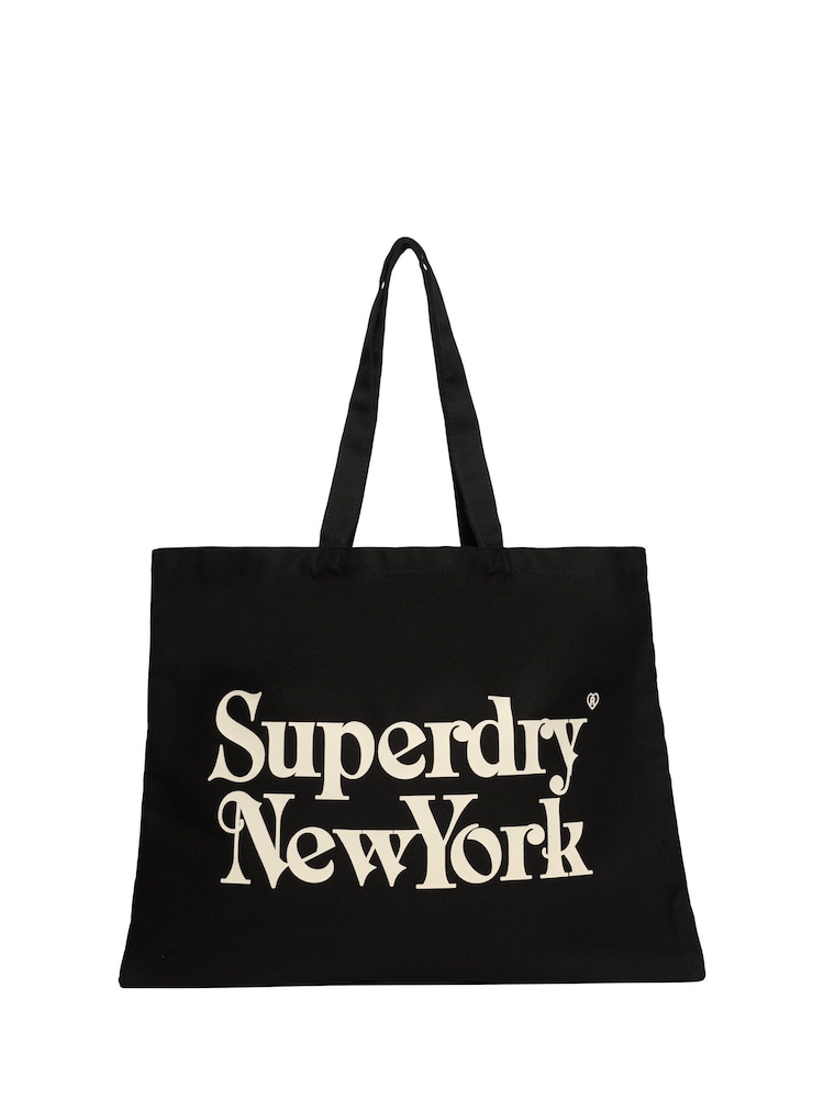 Superdry Black Tote - Image 1 of 3 Superdry Black Tote - Image 1 of 3
