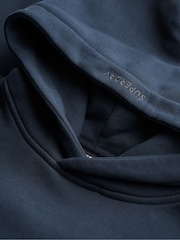 Superdry Blue Blank Oversized Hoodie - Image 7 of 7
