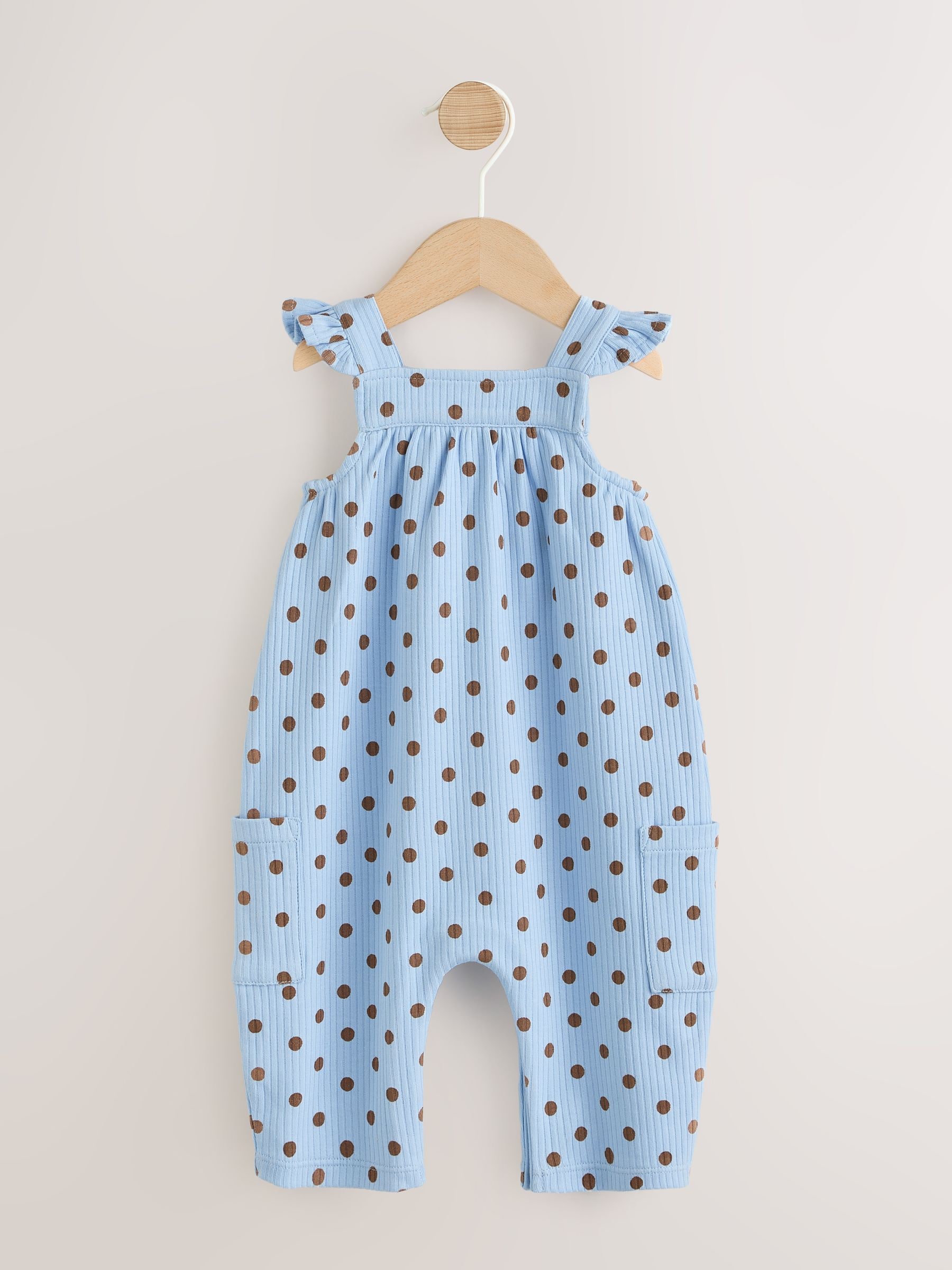 Buy Blue Spot Baby Long Leg Jersey Romper (0mths-3yrs) from Next USA
