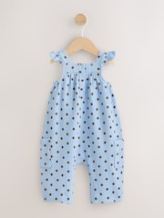 Blue Spot Baby Long Leg Jersey Romper (0mths-3yrs) - Image 2 of 7