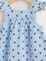 Blue Spot Baby Long Leg Jersey Romper (0mths-3yrs) - Image 3 of 7