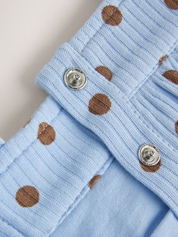 Blue Spot Baby Long Leg Jersey Romper (0mths-3yrs) - Image 7 of 7