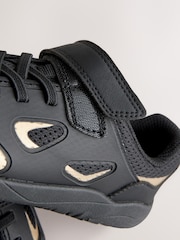 Μαύρο/Χρυσαφί - Barefoot Touch Fastening Elastic Lace Trainers - Εικόνα 5 από 6