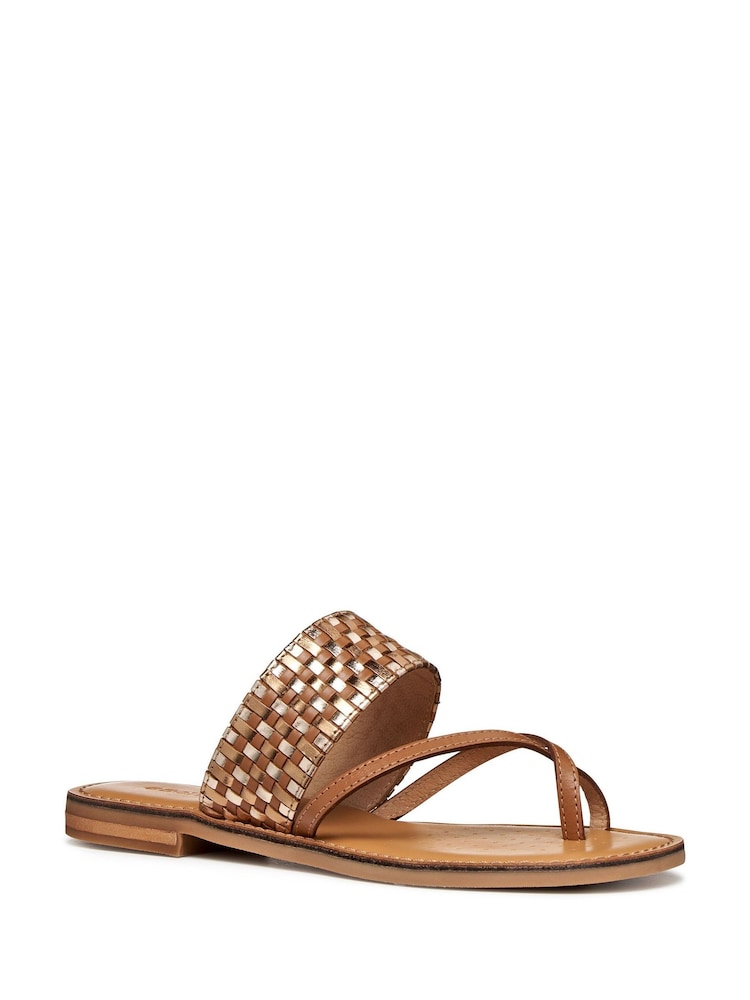 Geox Cream D MADDALUSIAC G Sandals - Image 2 of 5