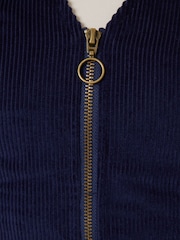 Another Sunday Blue Corduroy Zip Through Mini Dress - Image 5 of 5