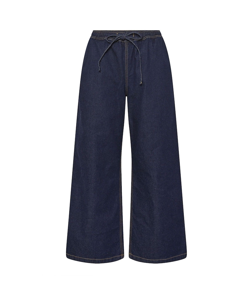 PixieGirl Petite Blue Pull On Wide Leg Jeans - Image 5 of 5 PixieGirl Petite Blue Pull On Wide Leg Jeans - Image 5 of 5