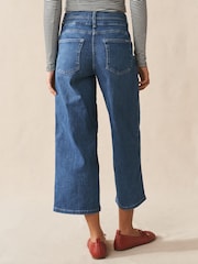 Mittelblau - Lift, Slim & Shape Weite Cropped-Jeans - Bild 3 von 9