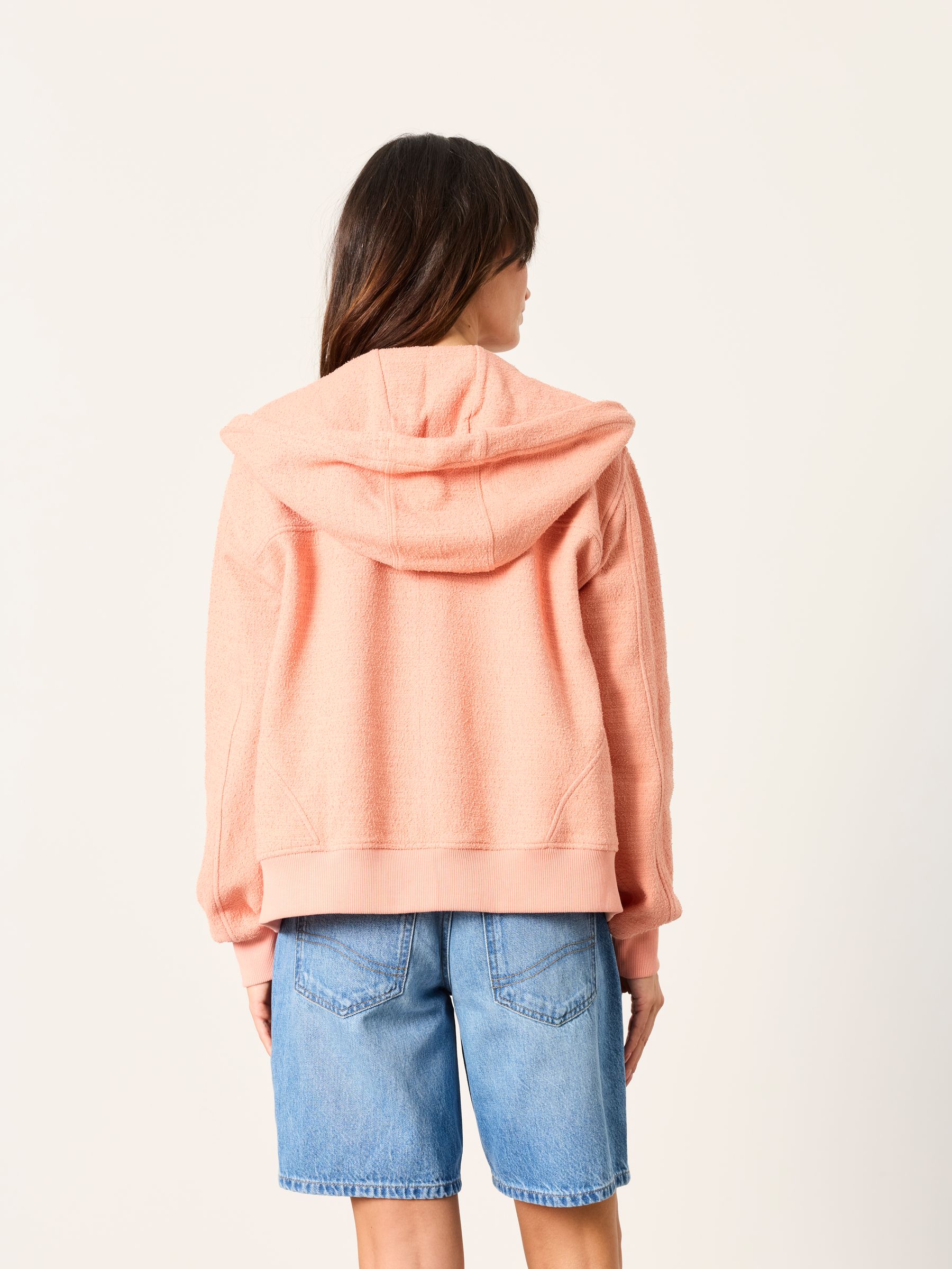 Buy FatFace Flora Coral Pink Zip Through Hoodie from Next USA