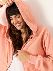 Rosa coral - Sudadera con capucha y zíper FatFace - Imagen 4 de 6