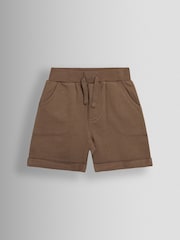 JoJo Maman Bébé Natural 2-Pack Jogger Shorts - Image 2 of 5