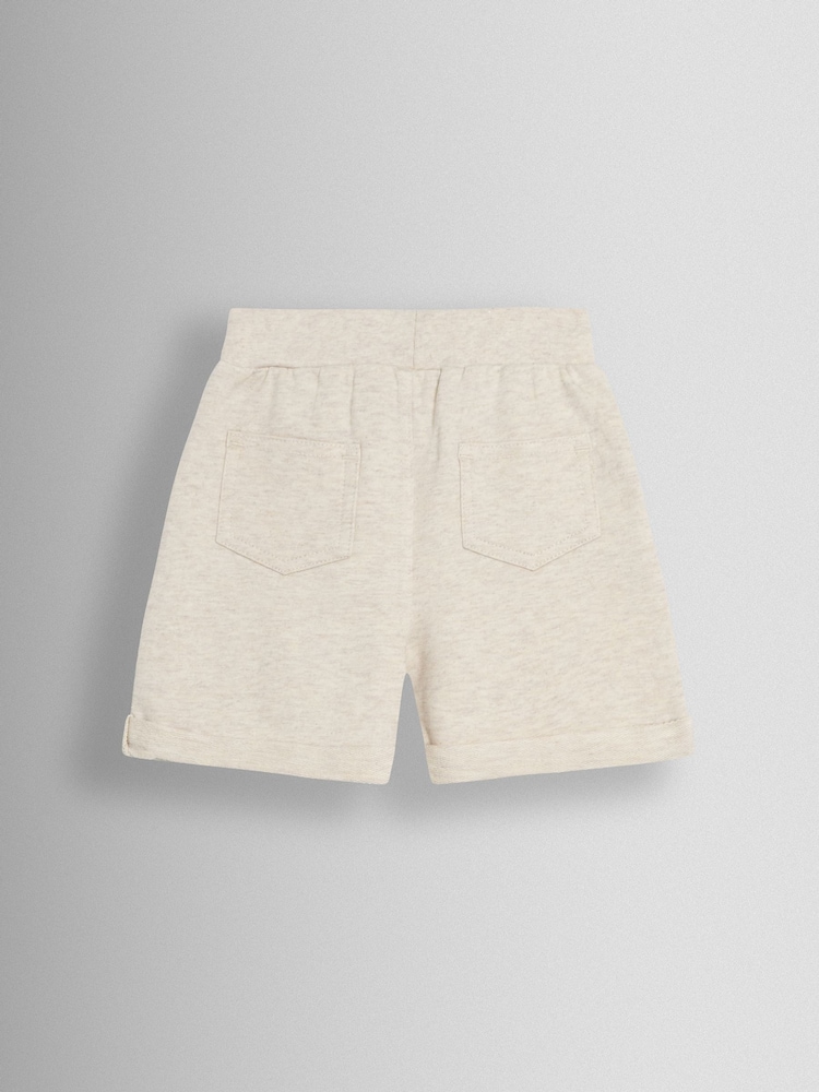 JoJo Maman Bébé Natural 2-Pack Jogger Shorts - Image 5 of 5