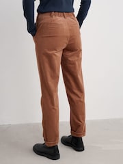 Seasalt Cornwall Brown Brown Crackington Tapered Trousers - Image 2 of 5