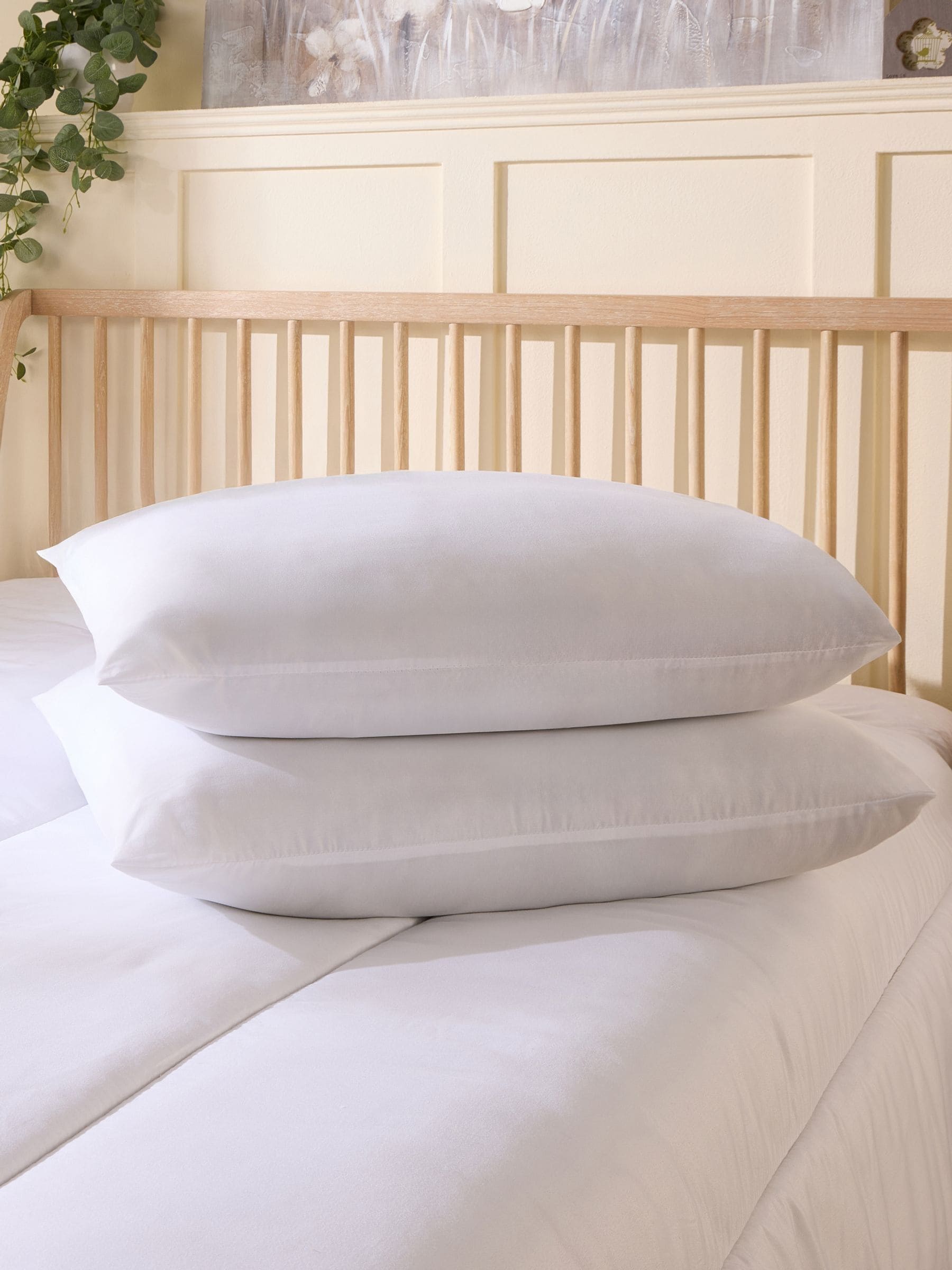 Slumberdown Cosy Nights Super Support Pillow Pack (2) - For Back & Side Sleeping Comfort - Image 9