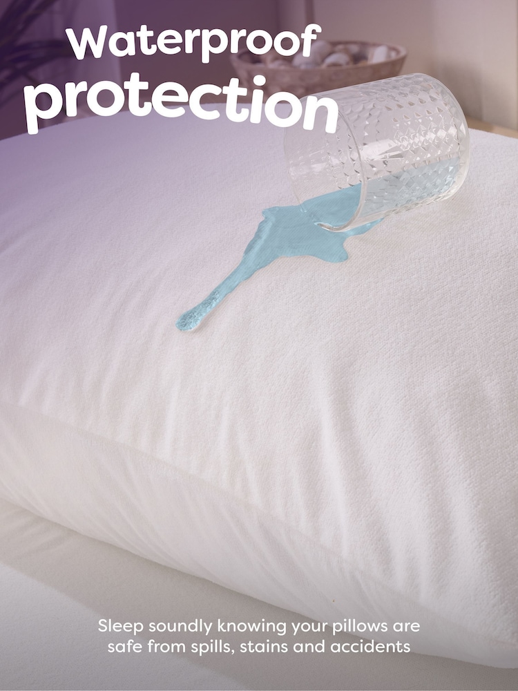 Slumberdown Waterproof Protect Pillow Protector - Image 2 of 8