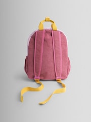 JoJo Maman Bébé Pink Borg Bag - Image 3 of 5