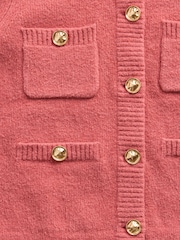 Gap GapStudio Coral Pink Cropped Cardigan - Image 5 of 5