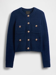 Gap GapStudio Navy Blue Cropped Cardigan - Image 5 of 6
