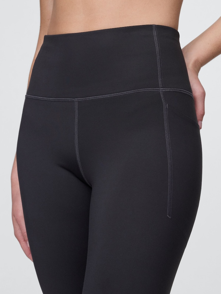 Gap Black High Waisted Power Full Length Leggings - Image 5 of 5 Gap Black High Waisted Power Full Length Leggings - Image 5 of 5