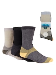 Glenmuir Black Cushioned Boot Socks with Arch Support 3 Pack - Image 7 of 7