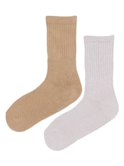 Natural - Glenmuir Walking Socks With Cushioned Soles 2 pack - Imagem 2 de 7