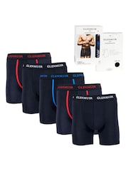 Glenmuir Long Leg Super Soft Cotton Blend Boxers Multi Pack - Imagem 7 de 7