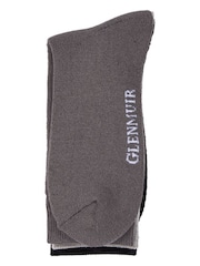 Glenmuir Grey Full Cushioned Crew Socks 3 pack - Image 3 of 7