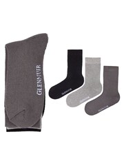 Glenmuir Grey Full Cushioned Crew Socks 3 pack - Image 5 of 7