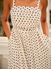 FatFace Mischa Ivory Prom Dress - Image 4 of 6