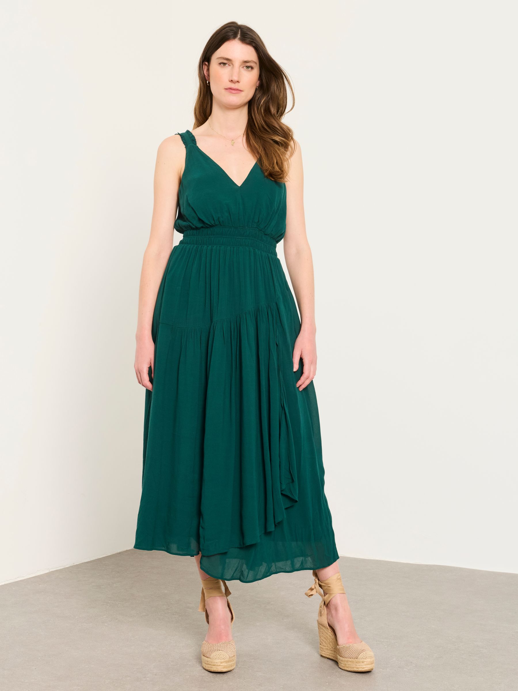 Buy FatFace Maggie Teal Green Midi Dress from Next USA