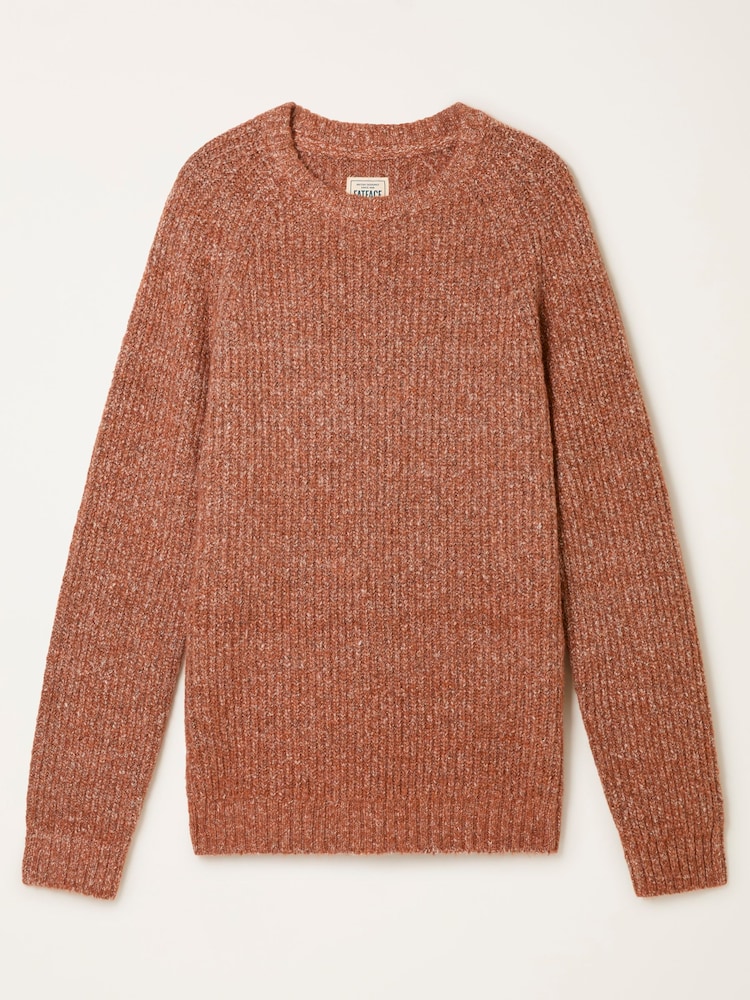 FatFace Sefton Burnt Orange Knitted Crew Neck Jumper - Image 7 of 7 FatFace Sefton Burnt Orange Knitted Crew Neck Jumper - Image 7 of 7