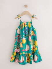 Green Tropical Angel Sleeve Dress (3-16yrs) - Image 5 of 9