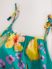 Green Tropical Angel Sleeve Dress (3-16yrs) - Image 7 of 9