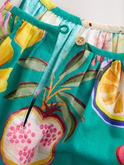 Green Tropical Angel Sleeve Dress (3-16yrs) - Image 8 of 9