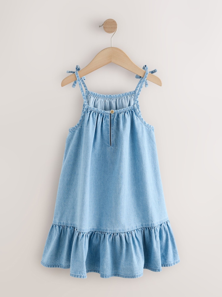 Blue Denim Angel Sleeve Dress (3-16yrs) - Image 2 of 4