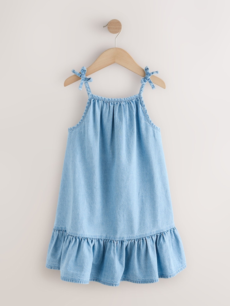 old navy denim dress kids Long-Sleeve Embroidered Jean Dress for Toddler Girls