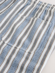 Blue Textured 7 Inch Stripe Shorts - Image 10 of 10