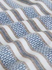 Blue Textured 7 Inch Stripe Shorts - Image 8 of 10
