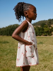 Ecru Cherry Stripe Playsuit (3-16yrs) - Image 2 of 5