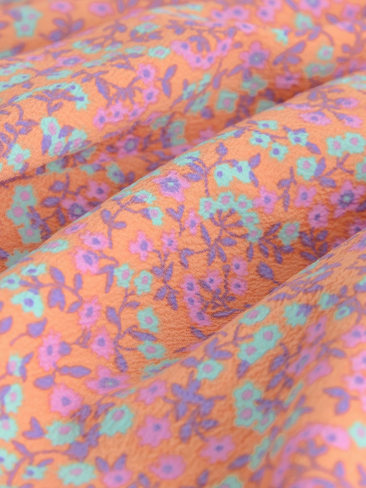 Pink Ditsy Open Back Ruffle Hem Playsuit (3-16yrs) - Image 9 of 9