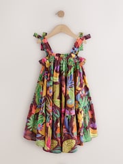 Tropical Strappy Frill Dress (3-16yrs) - Image 6 of 8