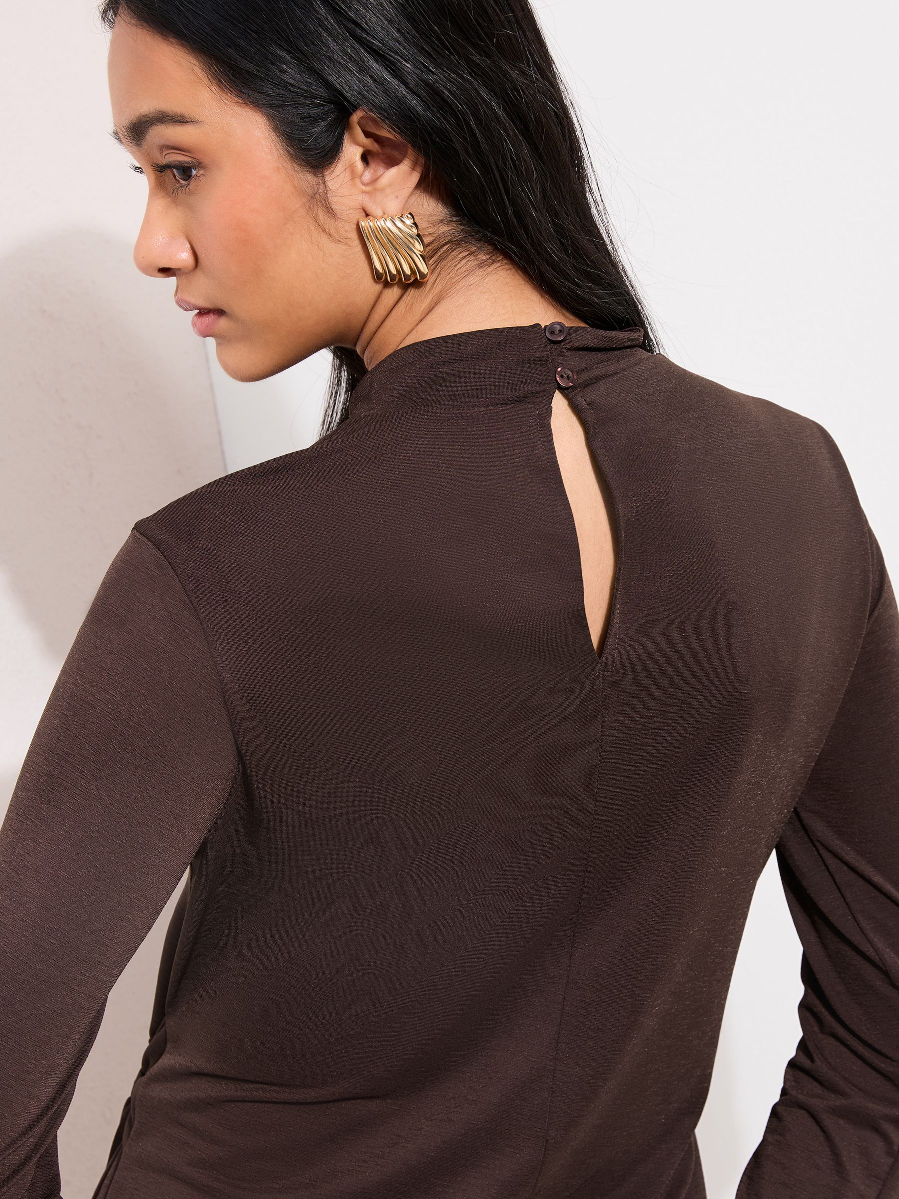 Buy Friends Like These Chocolate Brown Tie Waist Top from Next USA