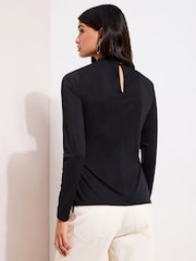 Friends Like These Black Tie Waist Top - Image 4 of 4