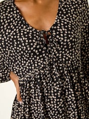 Roman Black Printed Snit Jersey Blouse - Image 5 of 5