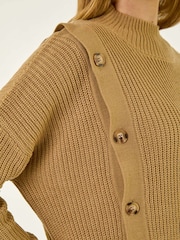 Roman Natural Side Buttoned Knit Jumper - Image 5 of 5