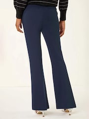 Roman Blue Long Bootcut Stretch Trousers - Image 3 of 5