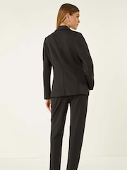Roman Black Single Breasted Stretch Blazer - Image 3 of 5