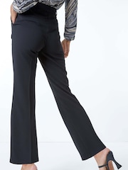 Roman Black Bootcut Leg Stretch Trousers - Image 3 of 5