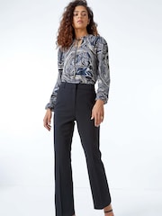 Roman Black Bootcut Leg Stretch Trousers - Image 4 of 5